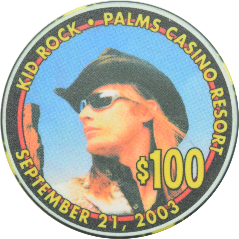 Palms Casino Las Vegas Nevada $100 Kid Rock Chip 2003