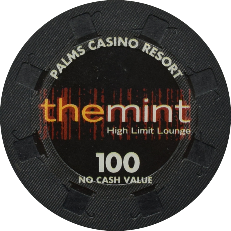 Palms Casino Resort Las Vegas Nevada $100 No Cash Value The Mint Lounge 48mm Chip 2008
