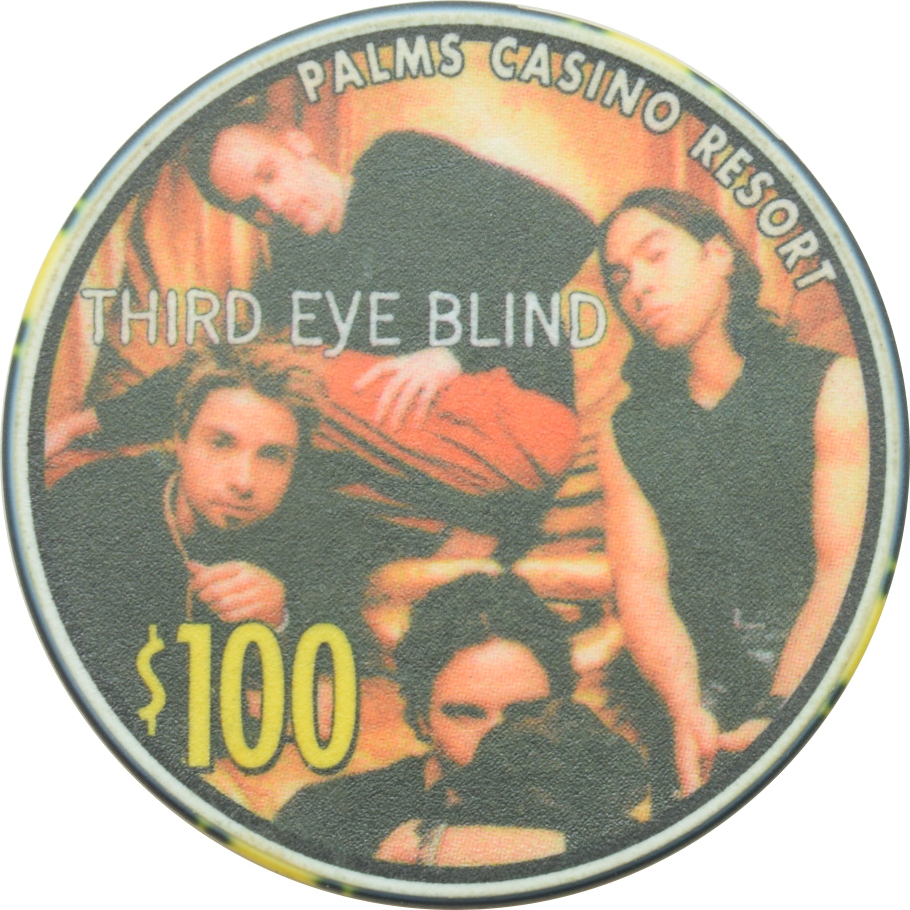 Palms Casino Las Vegas Nevada $100 Third Eye Blind Chip 2002