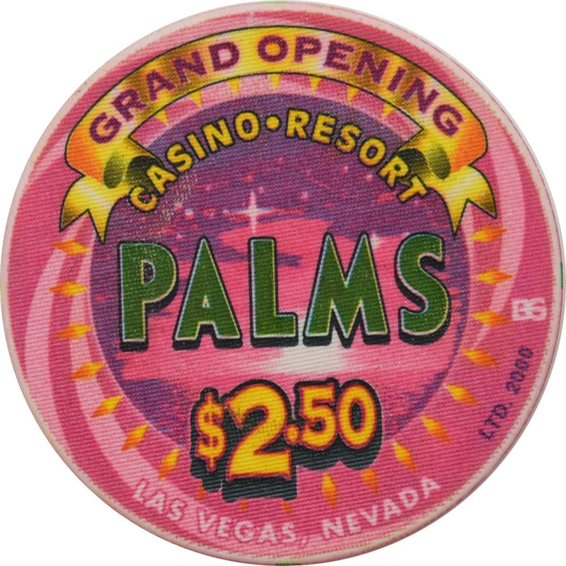 Palms Casino Las Vegas Nevada $2.50 Grand Opening Chip 2001