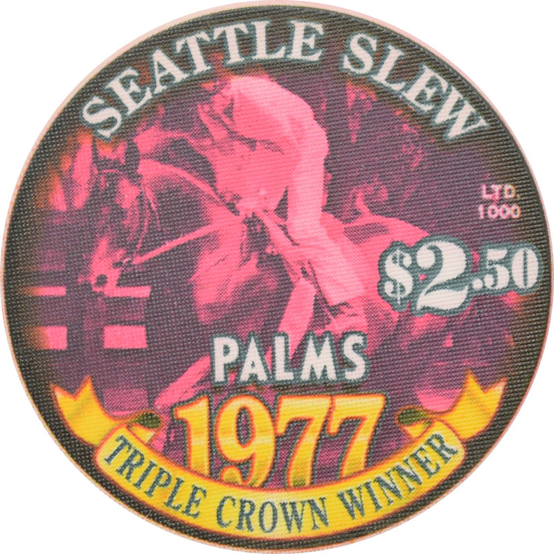 Palms Casino Las Vegas Nevada $2.50 Seattle Slew Triple Crown Winner 1977 Chip 2003
