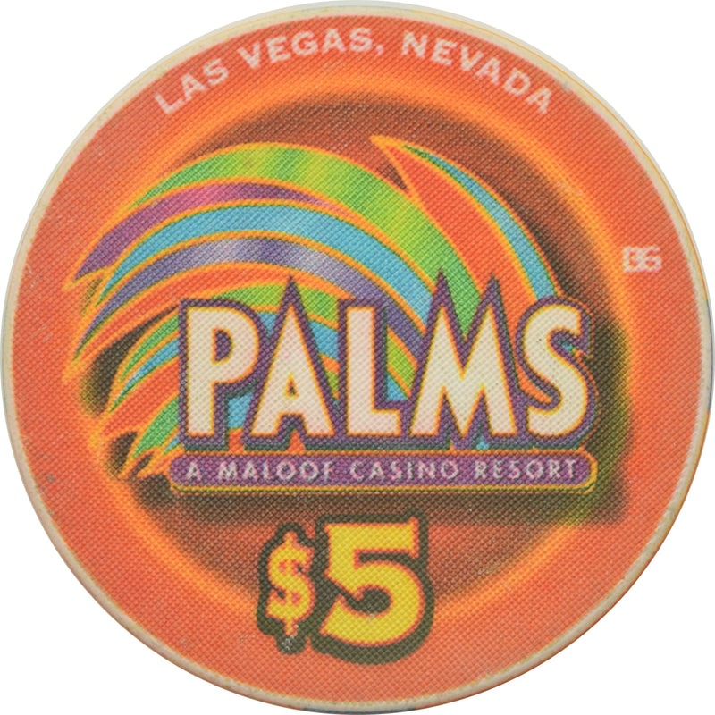 Palms Casino Las Vegas Nevada $5 1977 Belmont Stakes Winner Seattle Slew Chip 2003