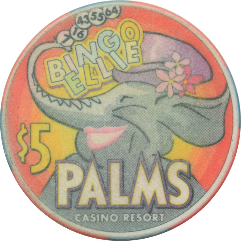 Palms Casino Las Vegas Nevada $5 Bingo Ellie Chip 2002