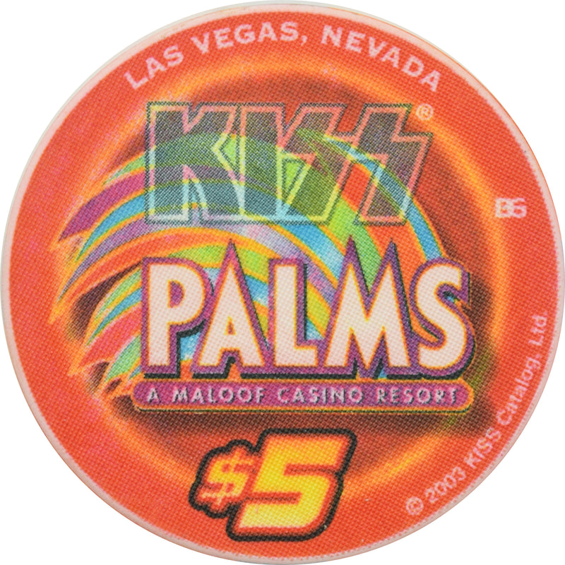 Palms Casino Las Vegas Nevada $5 KISS - Psycho Circus Chip 2003