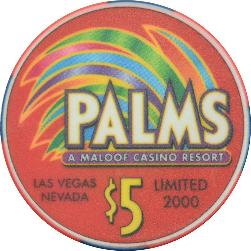 Palms Casino Las Vegas Nevada $5 Pink Party Tour Chip 2002