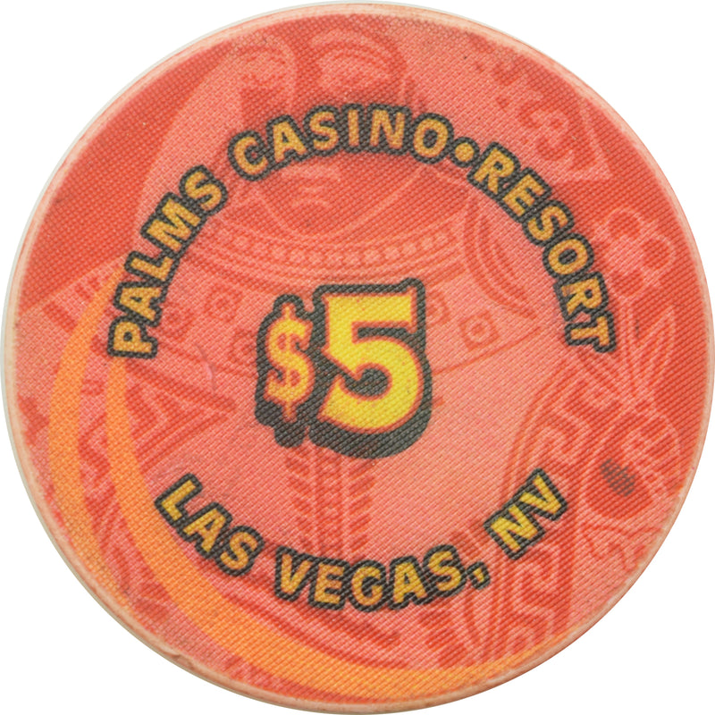 Palms Casino Las Vegas Nevada $5 Queens Chip 2001