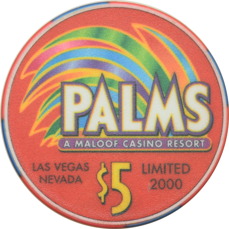 Palms Casino Las Vegas Nevada $5 Third Eye Blind Chip 2002