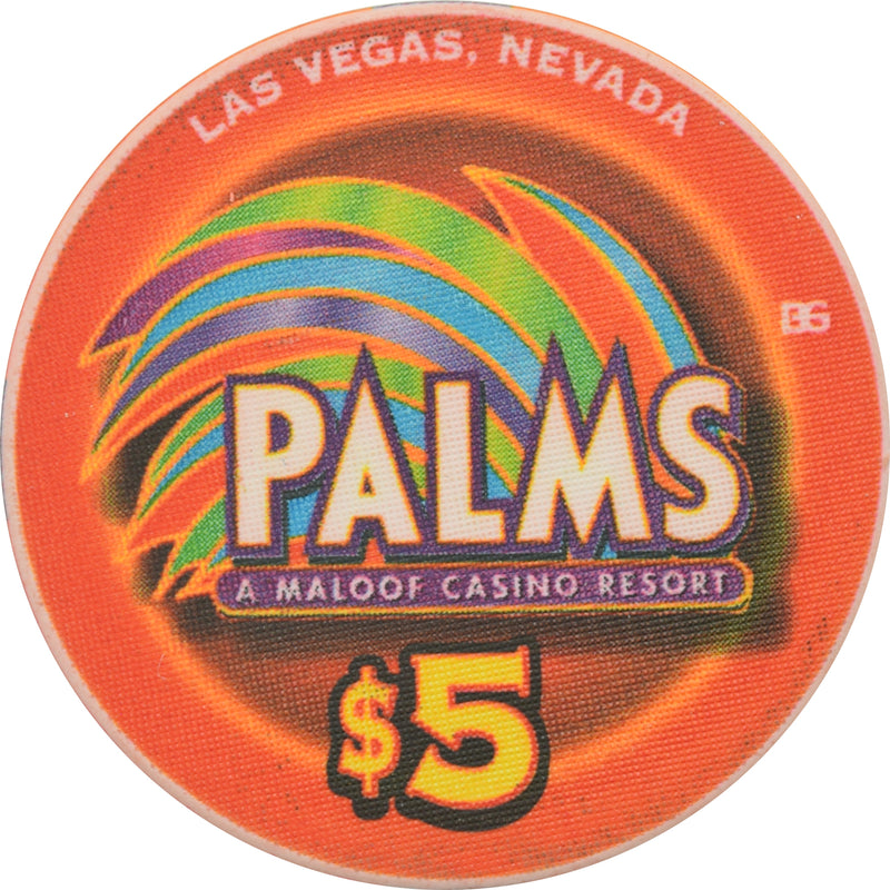Palms Casino Las Vegas Nevada $5 Triple Crown Winner Seattle Slew Chip 2003
