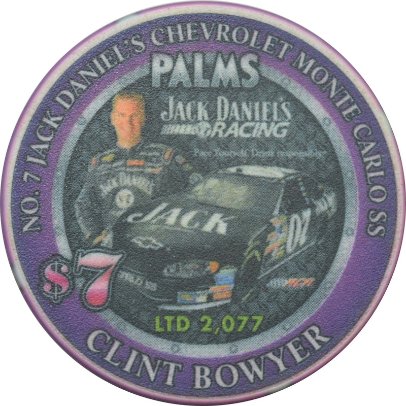 Palms Resort Casino Las Vegas Nevada $7 Jack Daniels Clint Bowyer Racing Chip 2006