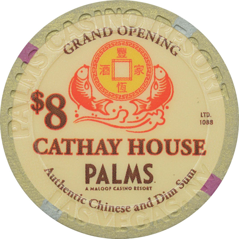 Palms Casino Resort Las Vegas Nevada $8 Cathay House Grand Opening Chip 2011