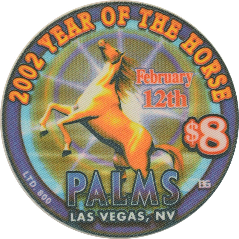 Palms Casino Resort Las Vegas Nevada $8 Year of the Horse Chip 2002