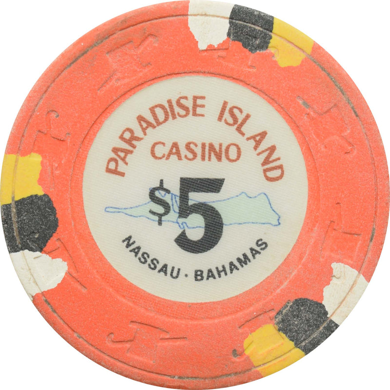 Paradise Island Casino Paradise Island Bahamas $5 Chip