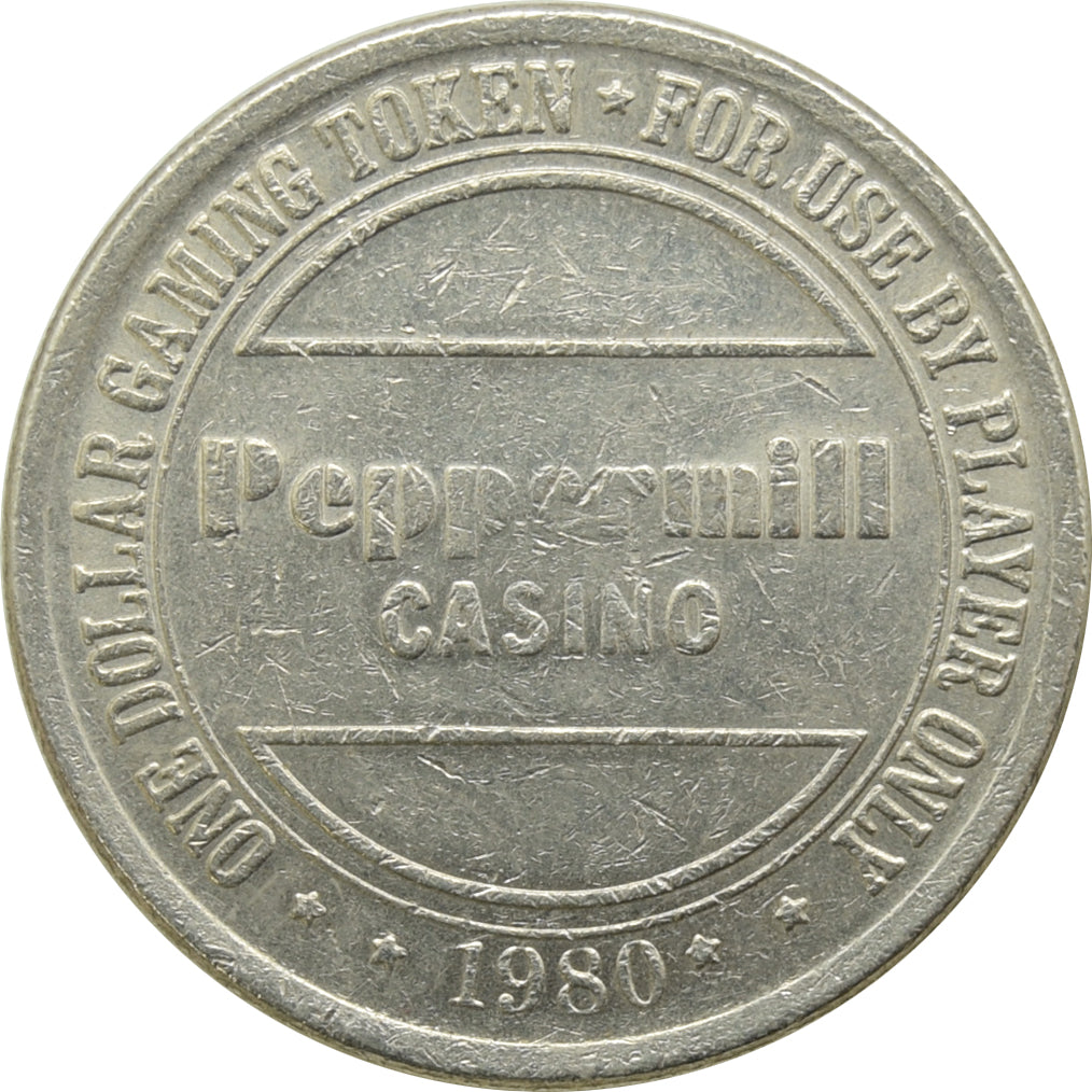 Peppermill Casino Reno NV $1 Token 1980