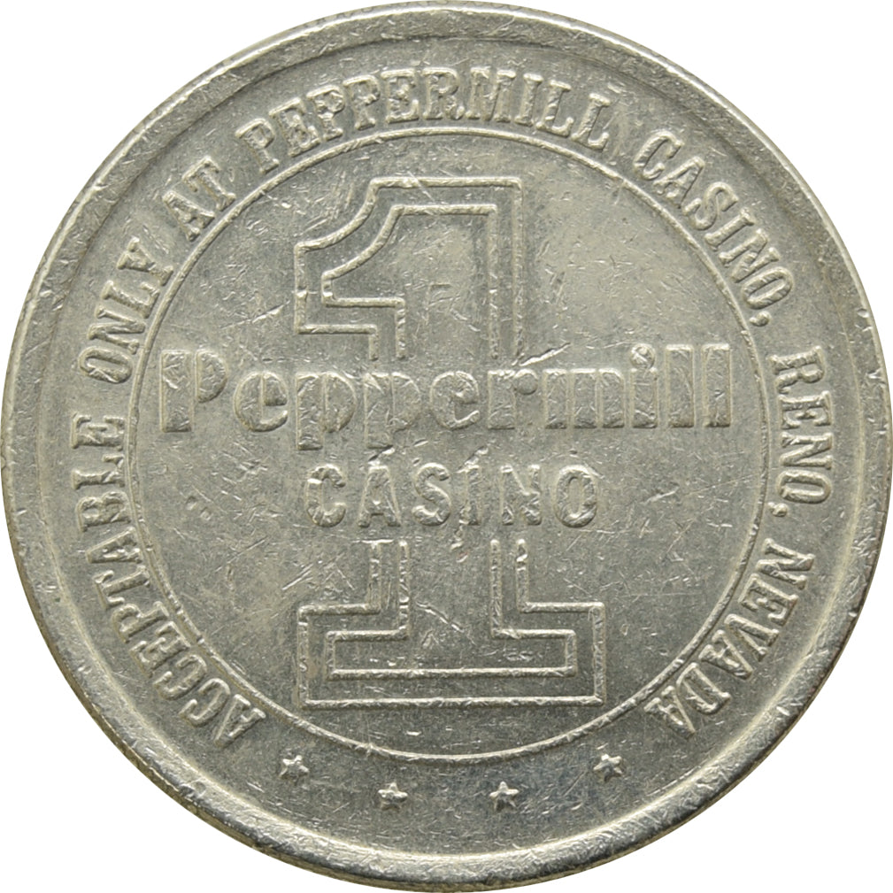 Peppermill Casino Reno NV $1 Token 1980