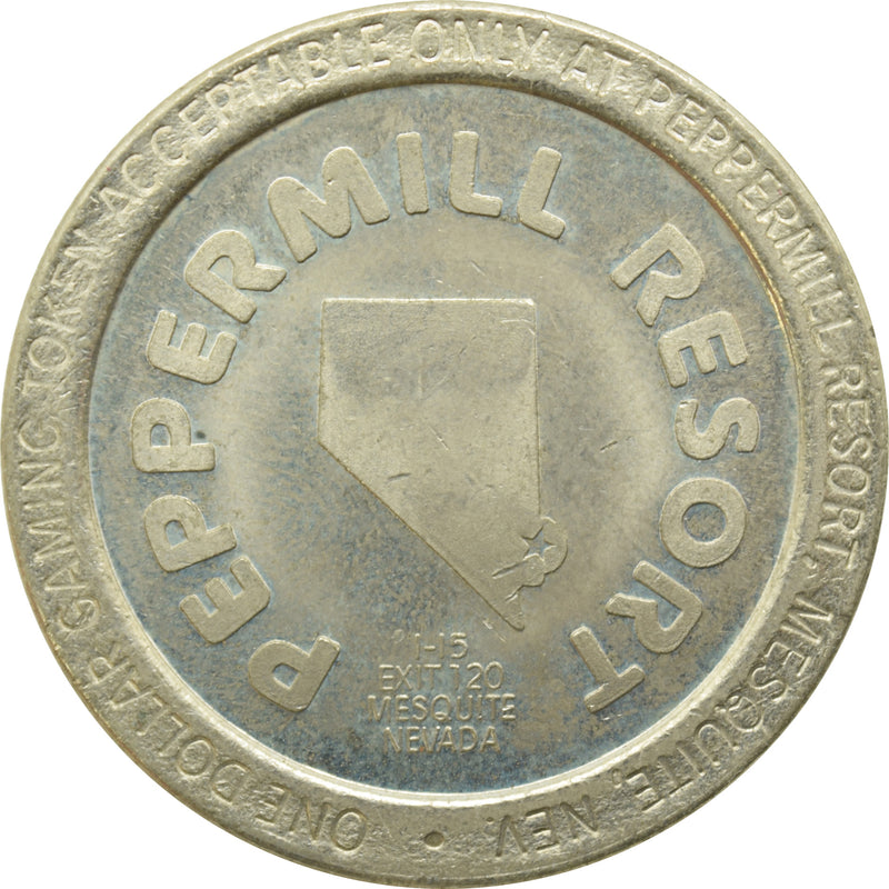 Peppermill Casino Mesquite Nevada $1 Token 1986