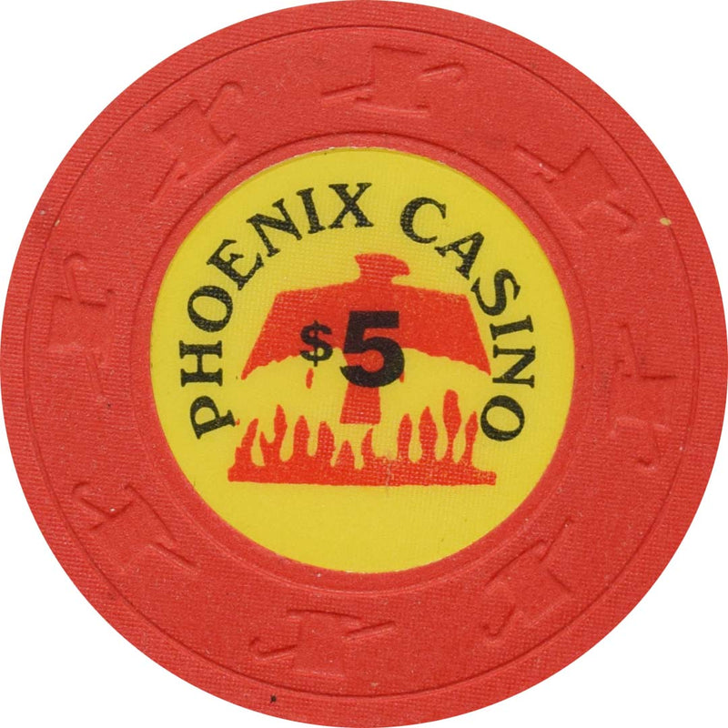 Phoenix Casino Citrus Heights California $5 Error Chip