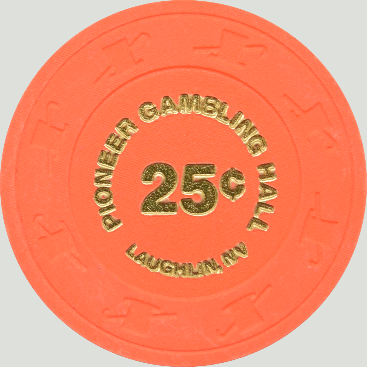 Pioneer Gambling Hall Casino Laughlin Nevada 25 Cent Chip 1988