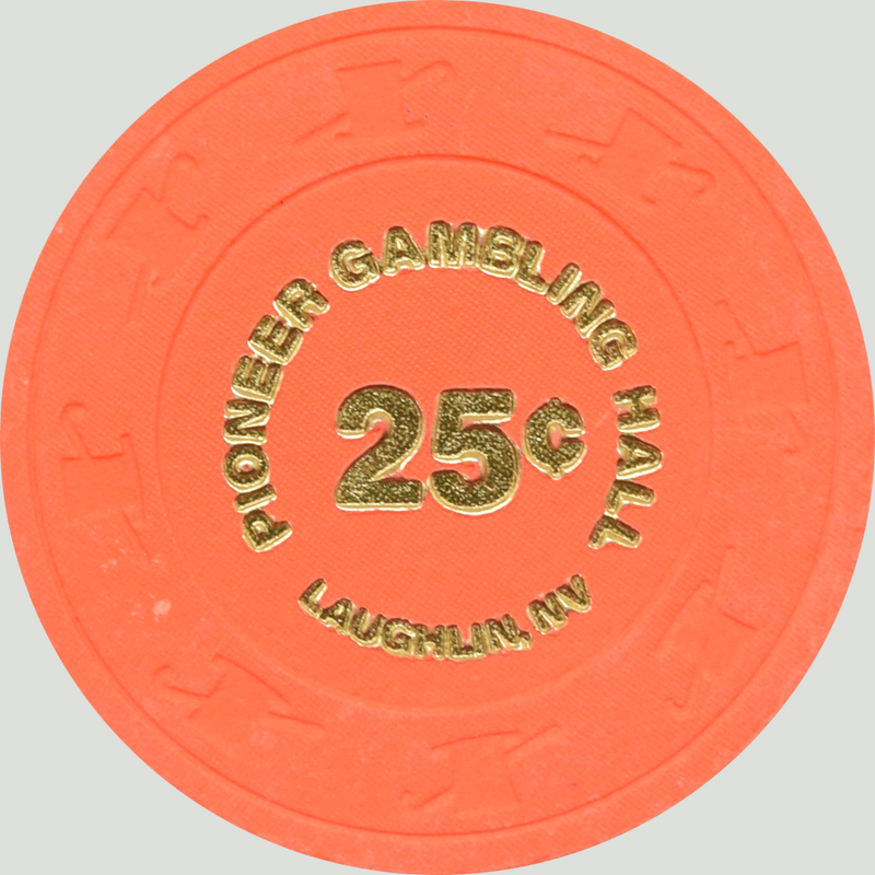 Pioneer Gambling Hall Casino Laughlin Nevada 25 Cent Chip 1988