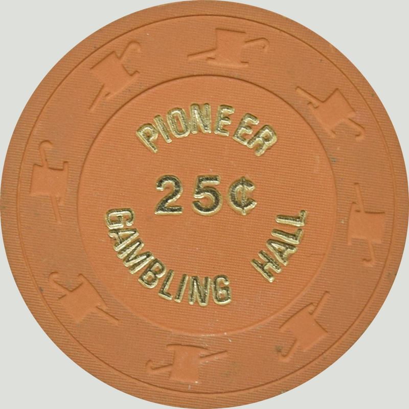Pioneer Gambling Hall Casino Laughlin Nevada 25 Cent Chip 1980