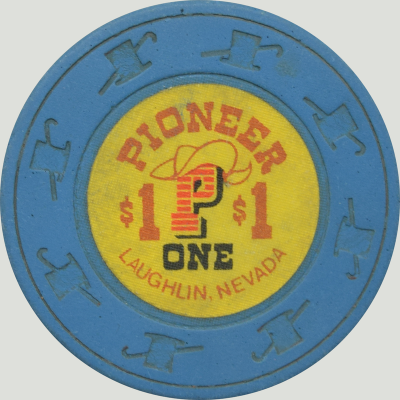 Pioneer Gambling Hall Casino Laughlin Nevada $1 Chip 1980