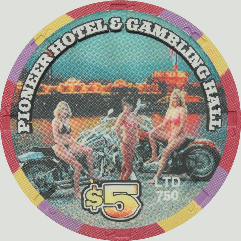 Pioneer Gambling Hall Casino Laughlin Nevada $5 River Run Chip 2001