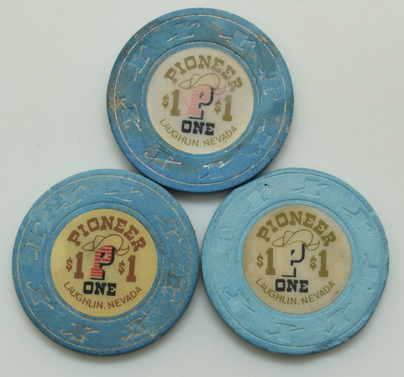 Pioneer Casino Laughlin Nevada $1 Dig Chip