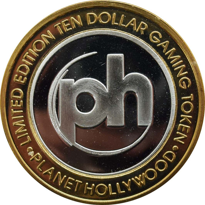 Planet Hollywood Casino Las Vegas Nevada "PH Logo" $10 Silver Strike 2009