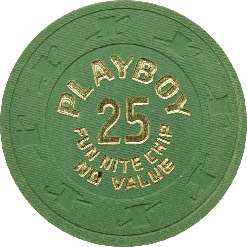 Playboy Casino Atlantic City $25 NCV Fun Nite Chip 1980s