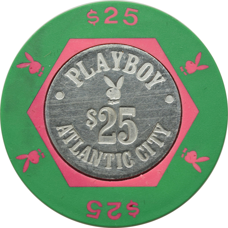 Playboy Casino Atlantic City NJ $25 (Darker Pink) Chip