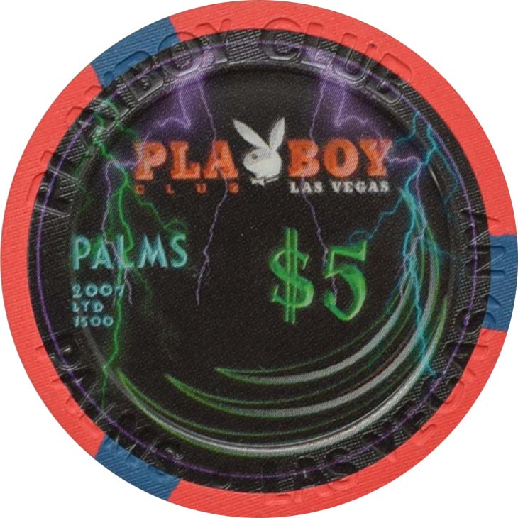 Palms Playboy Club Casino Las Vegas Nevada $5 Trick or Treat Chip 2007
