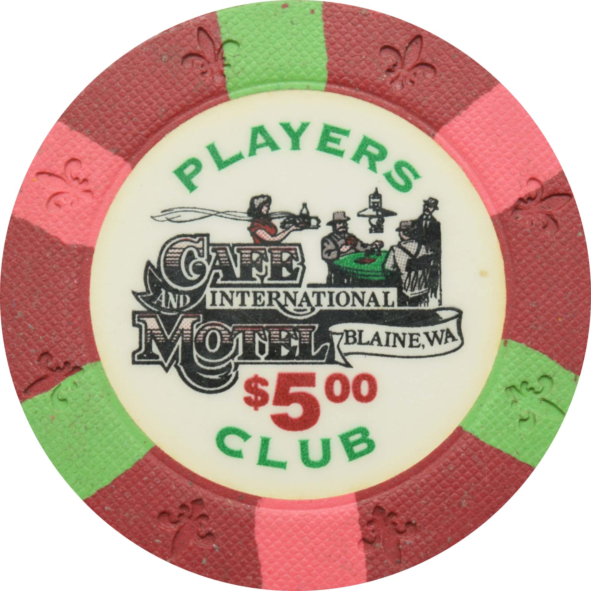 Cafe International Casino Blaine Washington $5 Chip