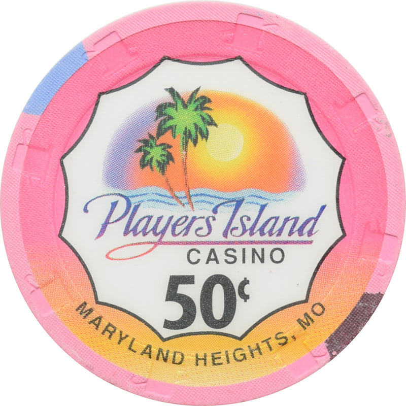 Player's Island Casino Maryland Heights MO 50 Cent Chip