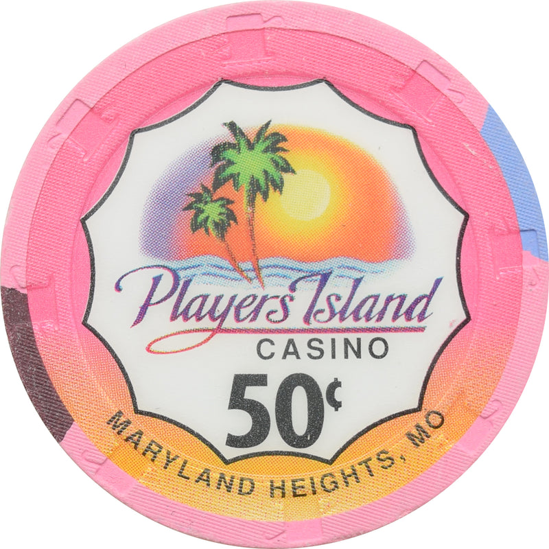 Player's Island Casino Maryland Heights MO 50 Cent Chip