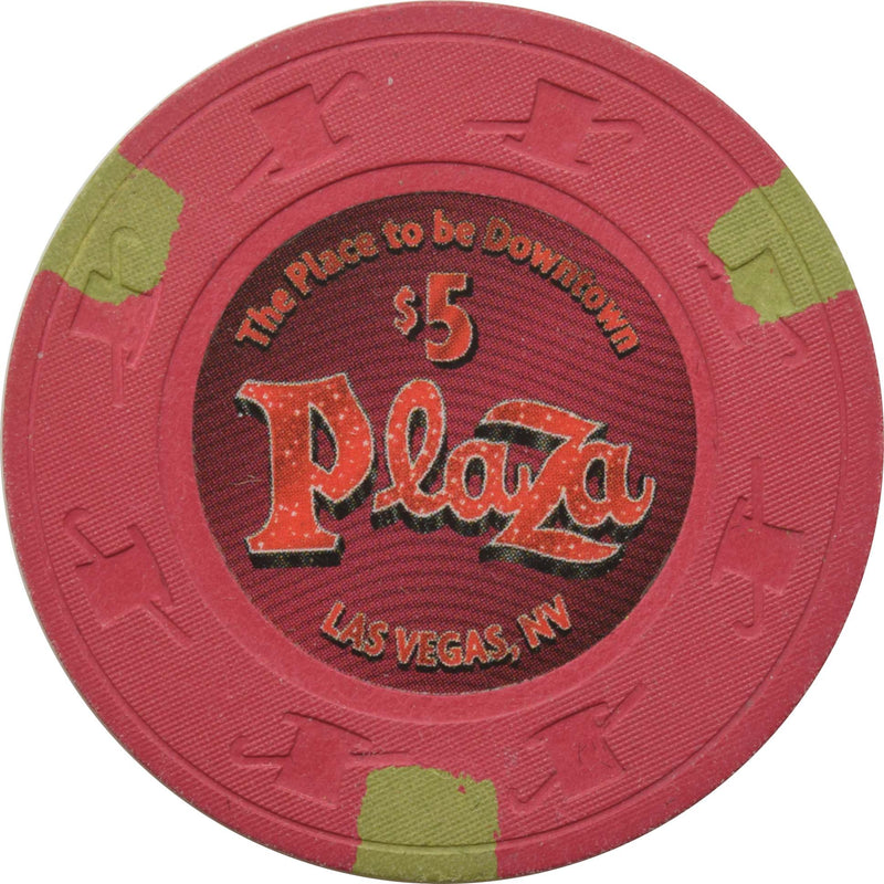 Plaza Casino Las Vegas Nevada $5 Chip 2015