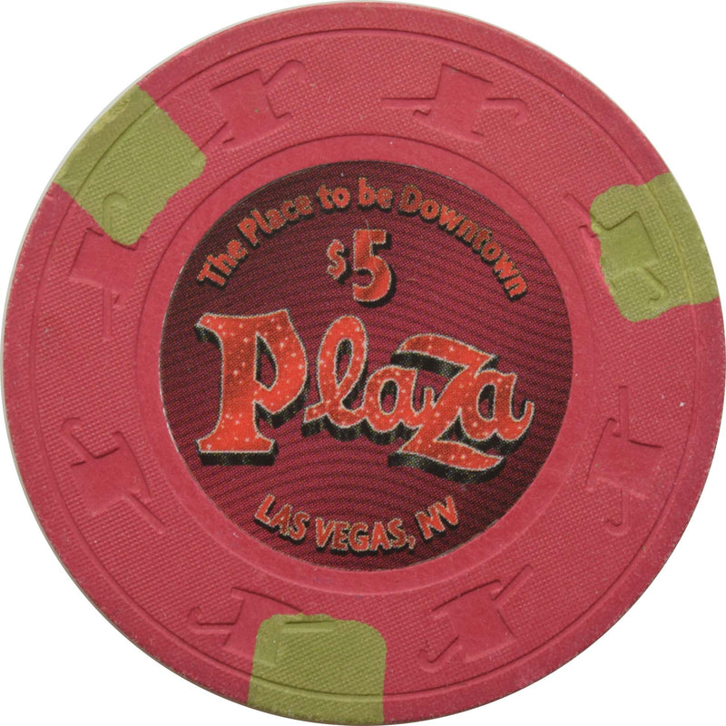 Plaza Casino Las Vegas Nevada $5 Chip 2015