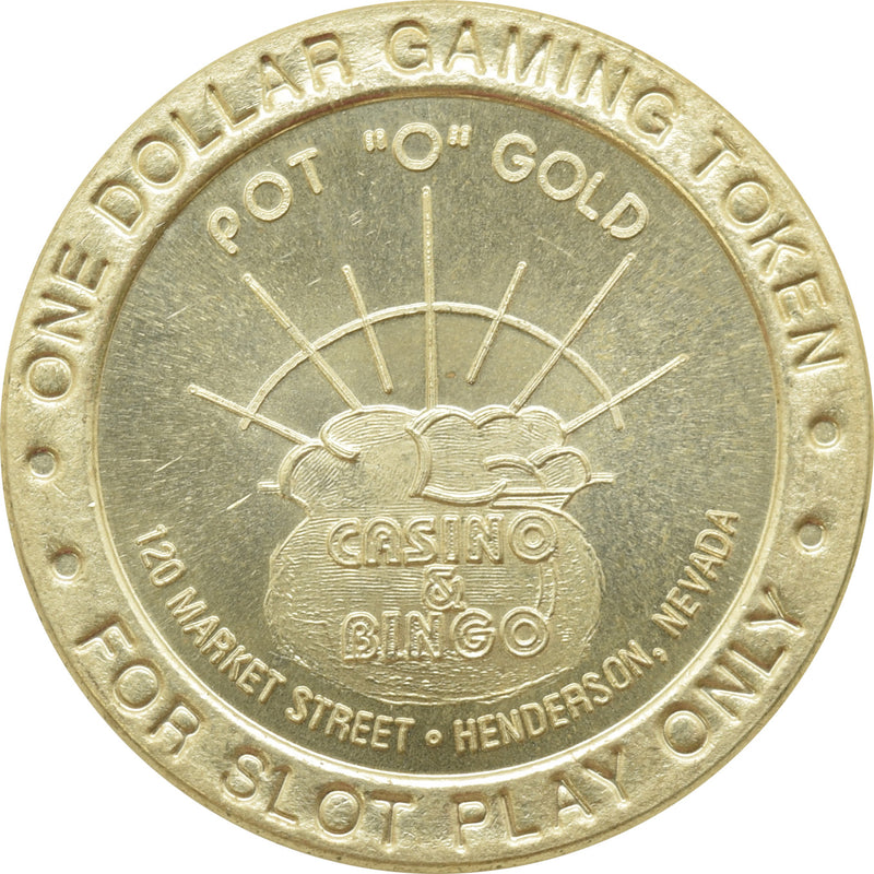 Pot O Gold Casino Henderson NV $1 Token 1996