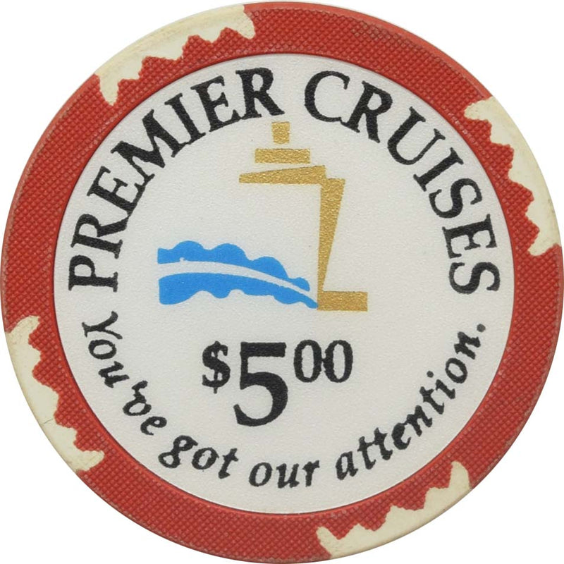 Premier Cruise Lines $5 (RT Plastics) Chip
