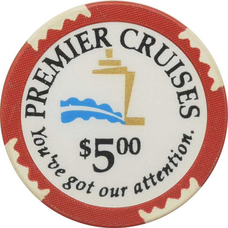 Premier Cruise Lines $5 (RT Plastics) Chip