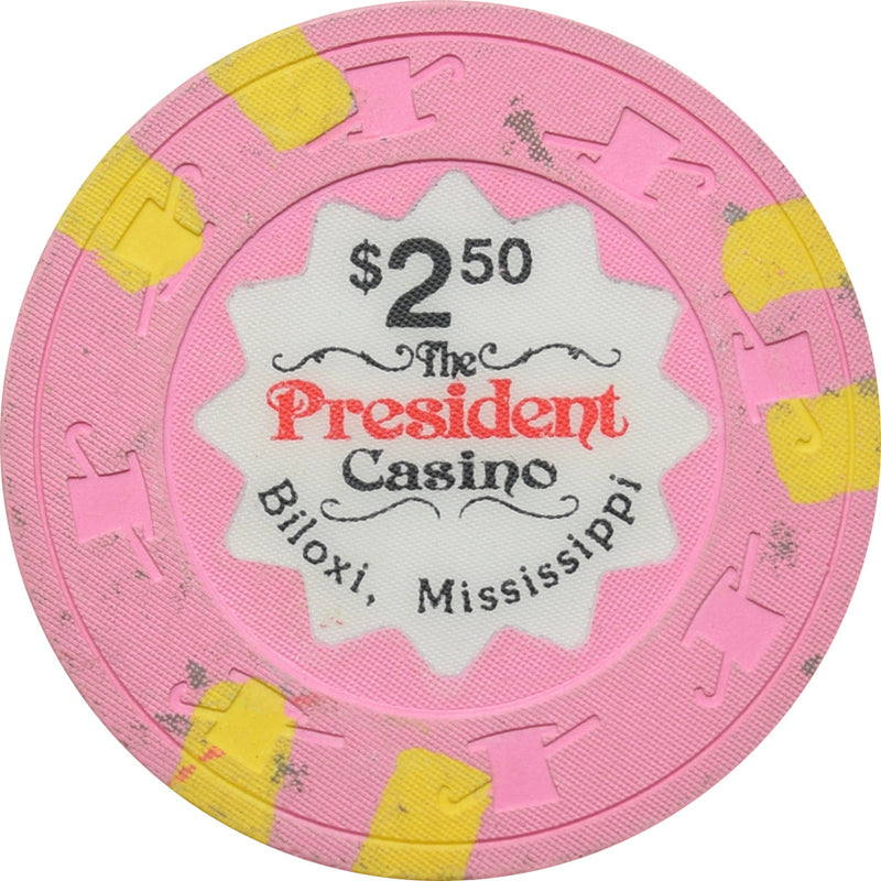 The President Casino Biloxi MS $2.50 Chip