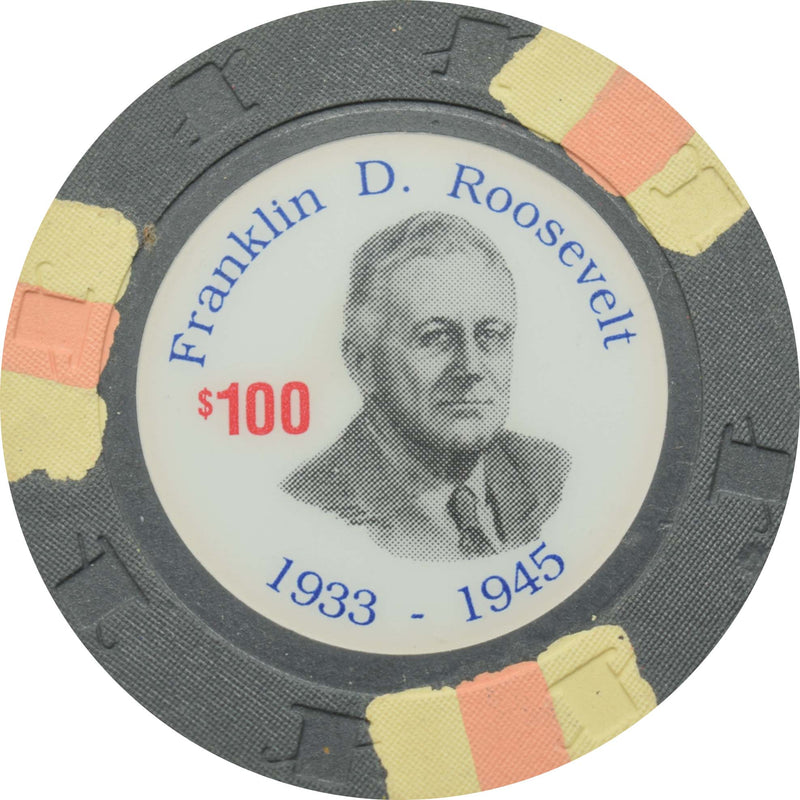 Paulson Presidents $100 Roosevelt RHC Fantasy Chip