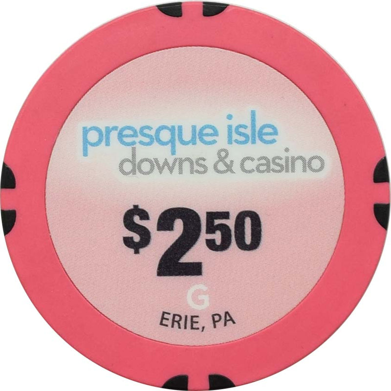 Presque Isle Downs & Casino Erie Pennsylvania $2.50 Chip