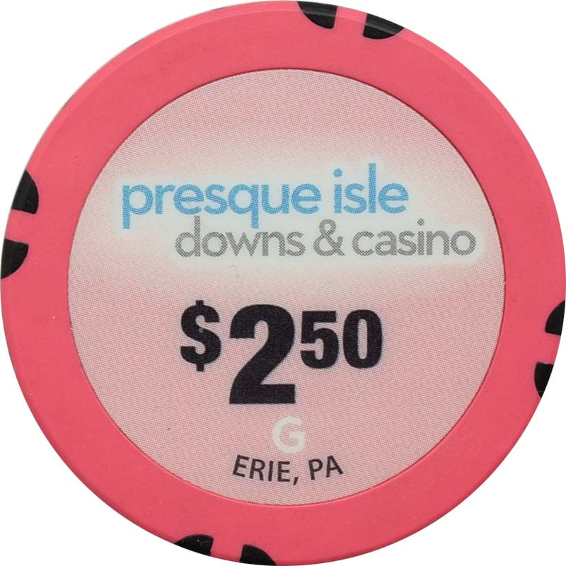Presque Isle Downs & Casino Erie Pennsylvania $2.50 Chip