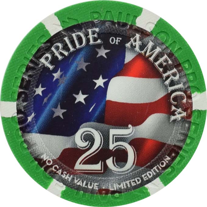 Paulson Pro Series Pride of America $25 Chip 41mm