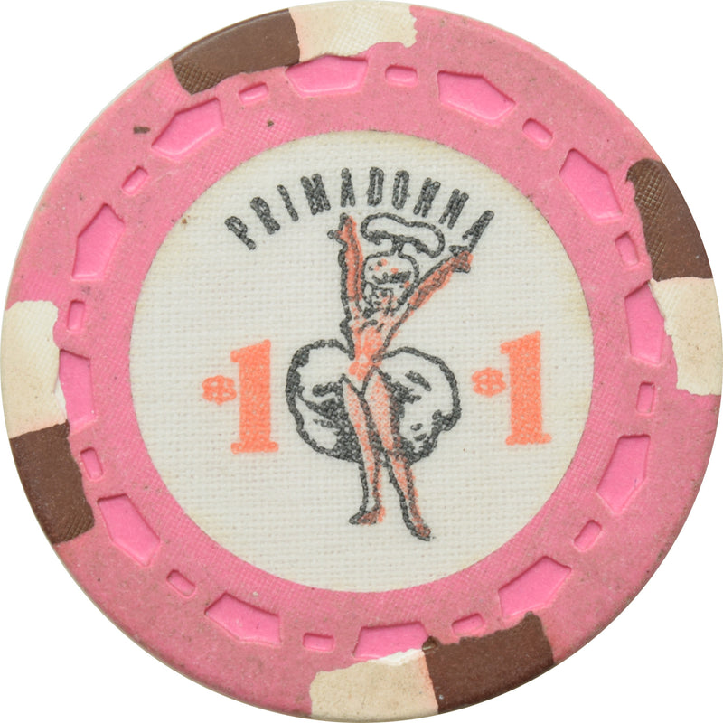 Primadonna Casino Reno Nevada $1 Chip 1964
