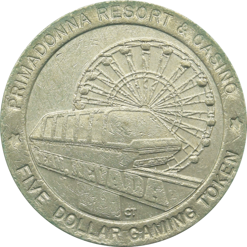 Primadonna Casino Jean Nevada $5 Token 1993
