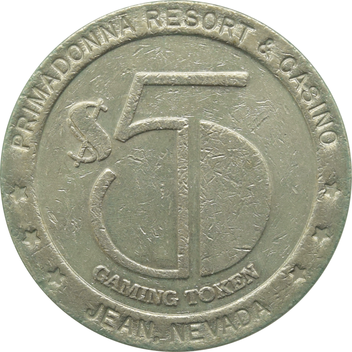 Primadonna Casino Jean Nevada $5 Token 1993