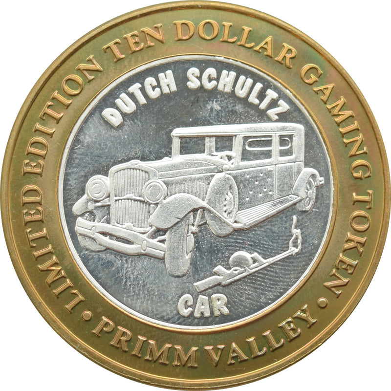 Primm Valley Casino Primm "Dutch Schultz Car" $10 Silver Strike .999 Fine Silver 2001