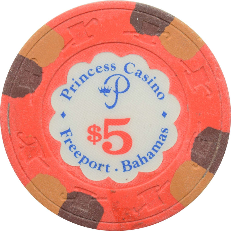 Princess Casino Freeport Bahamas $5 Chip