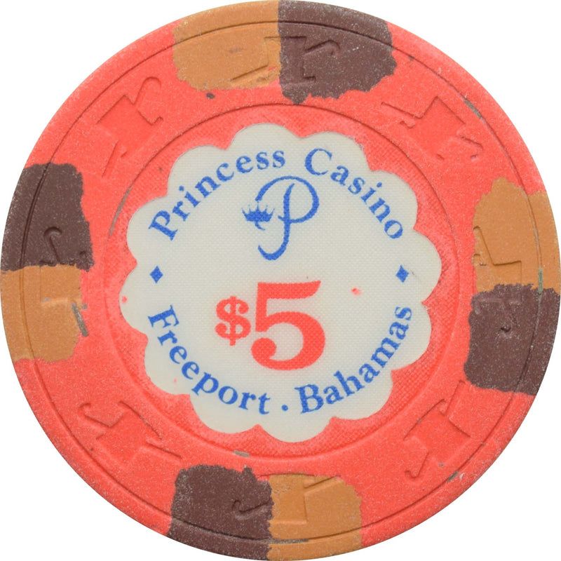 Princess Casino Freeport Bahamas $5 Chip