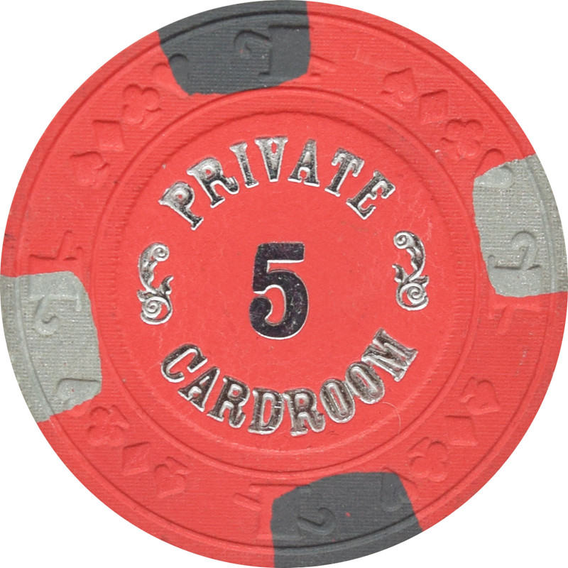 Top Hat and Cane (WTHC) Private Cardroom $5 Chip